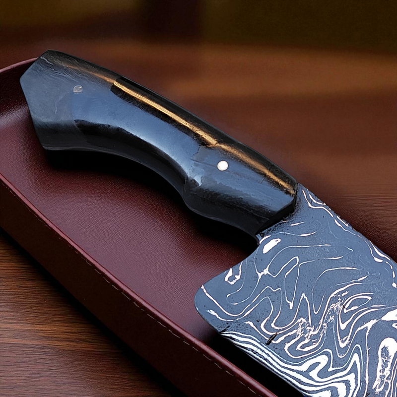 Faca Artesanal em Go-mai com linhas em COBRE – Edição Colecionador – Padrão TIGER – 10" Lâmina
