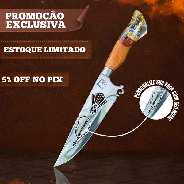 Faca Artesanal Nossa Senhora Aparecida – Edição Especial